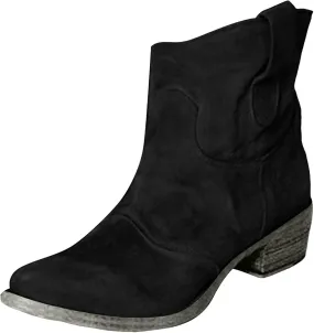 Ankle Boots for Women, Lace Up Platform Cowboy Boots Chunky Low Heel Suede Mid Calf Zip Ankle Boots Winter Booties