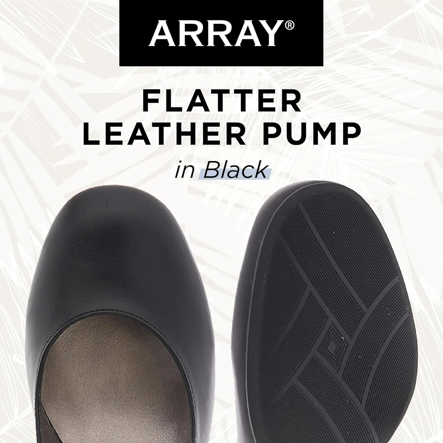 ARRAY Women’s Flatter Low Heel Leather Dress Pump