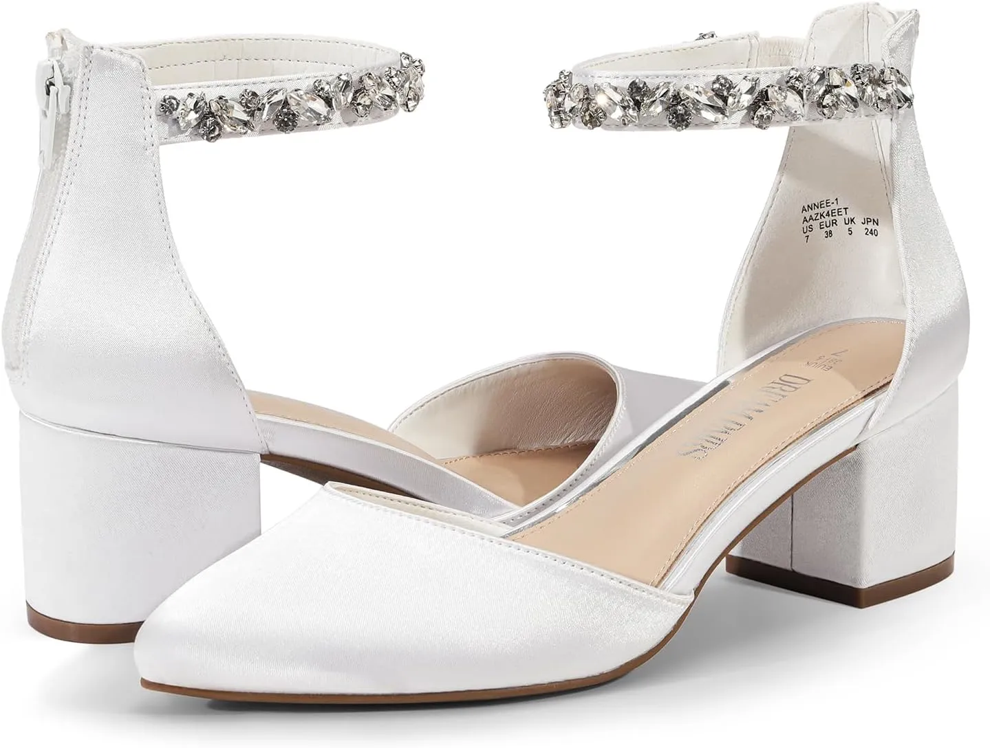 DREAM PAIRS Women's Low Heel Pump Shoes