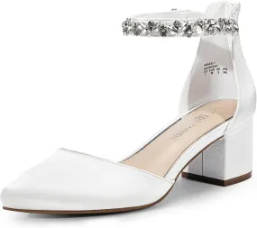 DREAM PAIRS Women's Low Heel Pump Shoes