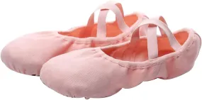EXCEART Women Ballet Flats Canvas Ballet Shoes Ballet Flat Shoes Girls Ballet Shoes Soft Ballet Shoes Sole Ballet Shoes Womens Flats Shoes Ballet Slipper aldult Child Soft-Soled Shoes