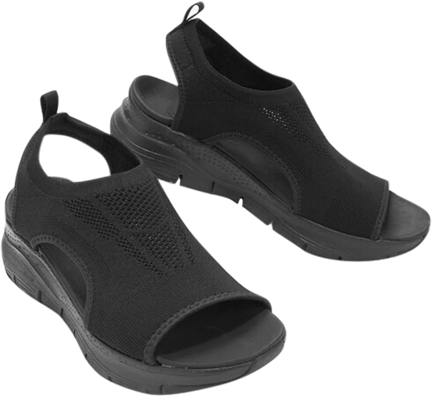 Fashion Platform Sandals for Women Open Toe Platform Wedge Casual Sandal Arch Support Elegant Sandals