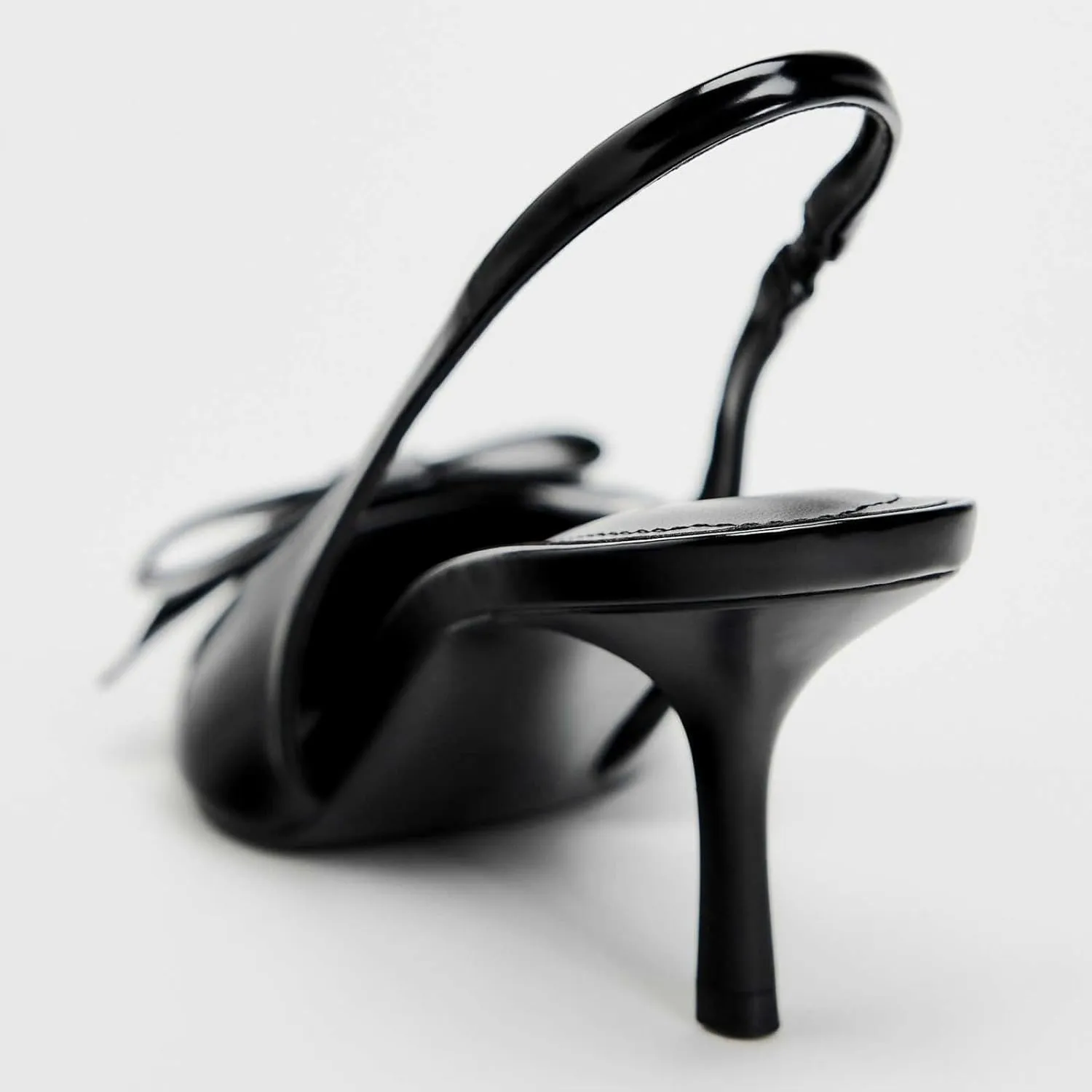 Kluolandi Women's Bow Knot Slingback Heels Sexy Closed Toe Slingbacks Kitten Heel Pumps Stilettos Dressy Summer Shoes