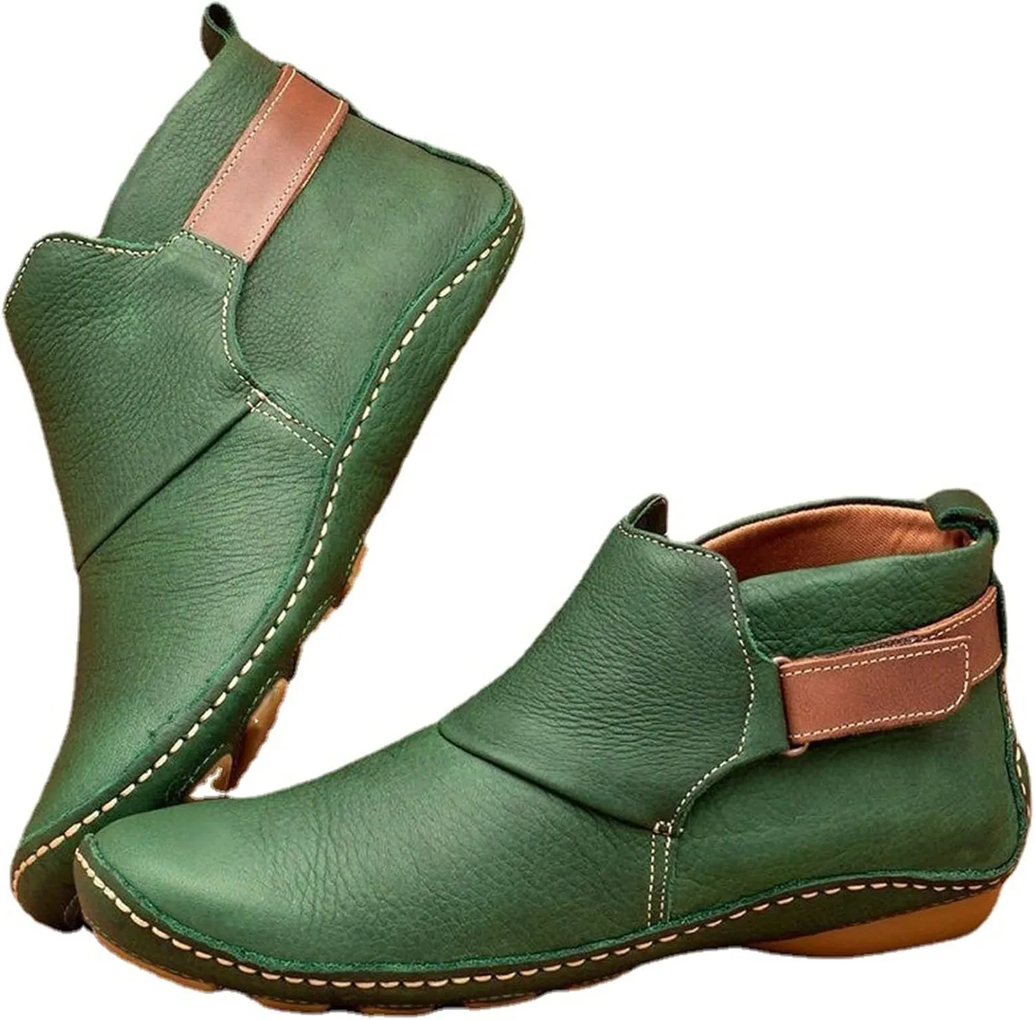 Ladmiple Boots For Women Ankle Booties Comfortable Fashion Causal Combat Boots Cowboy Cowgirl Western Short Booties 2024