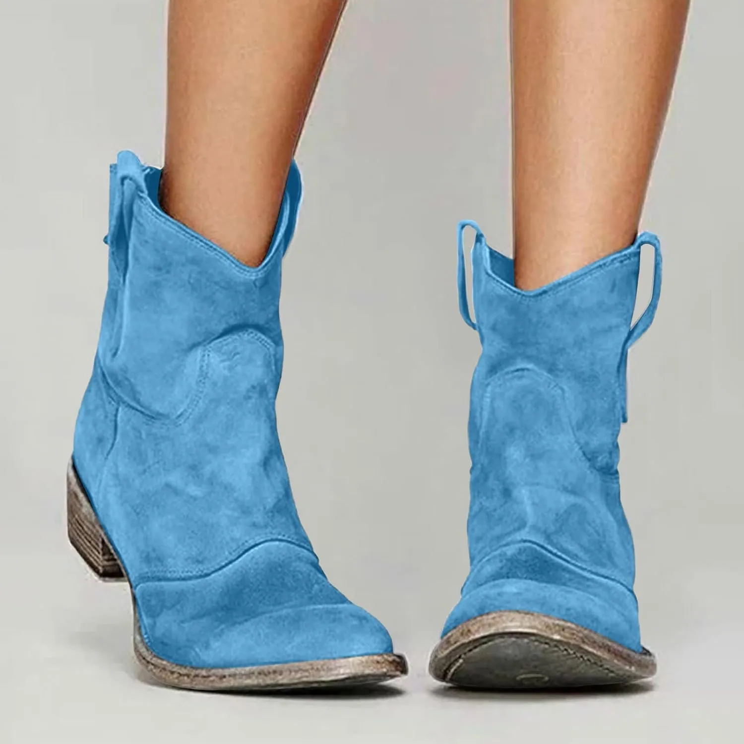 Low Heel Ankle Boots for Women Short Boots Women Ankle Boots Women's Block Heel Short Ankle Booties Boots for Fall