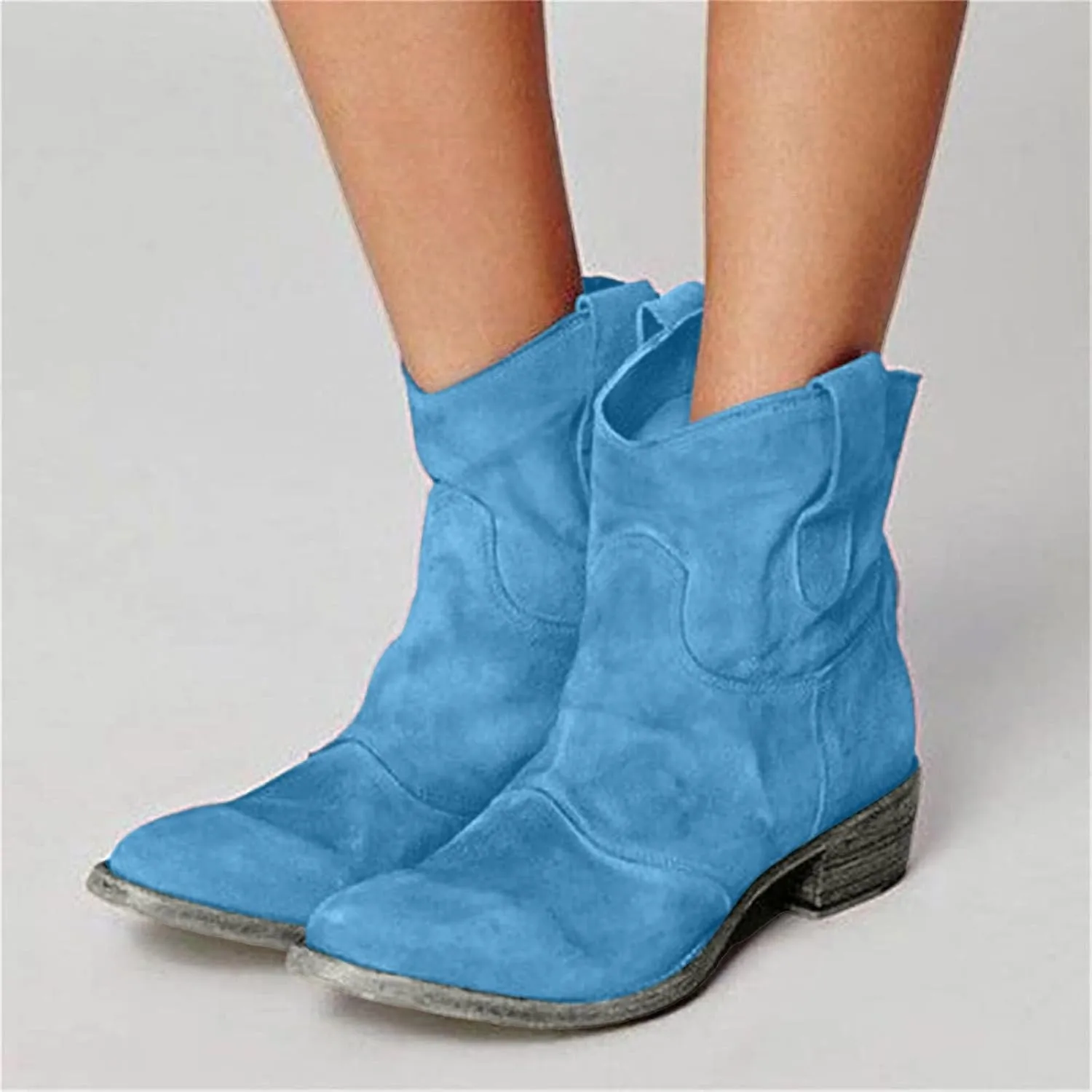 Low Heel Ankle Boots for Women Short Boots Women Ankle Boots Women's Block Heel Short Ankle Booties Boots for Fall