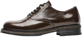 Men's Genuine Leather Hand Stitched Dress Oxfords Fashion Plain Toe Lace up Low Top Formal Business Office Derby Shoes