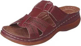 Orthopedic Sandals for Women: Slip On Dressy Summer Comfortable Walking Sandals Lightweight Slides Sandals with Arch Support