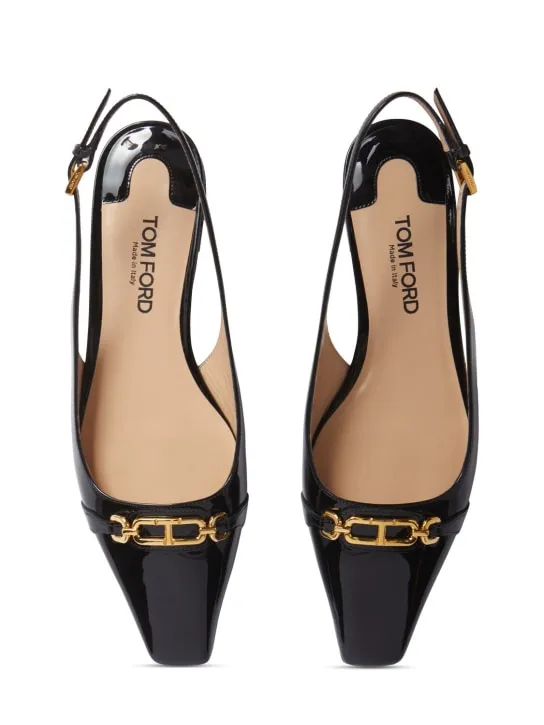 Tom Ford   5mm Whitney patent leather slingbacks 