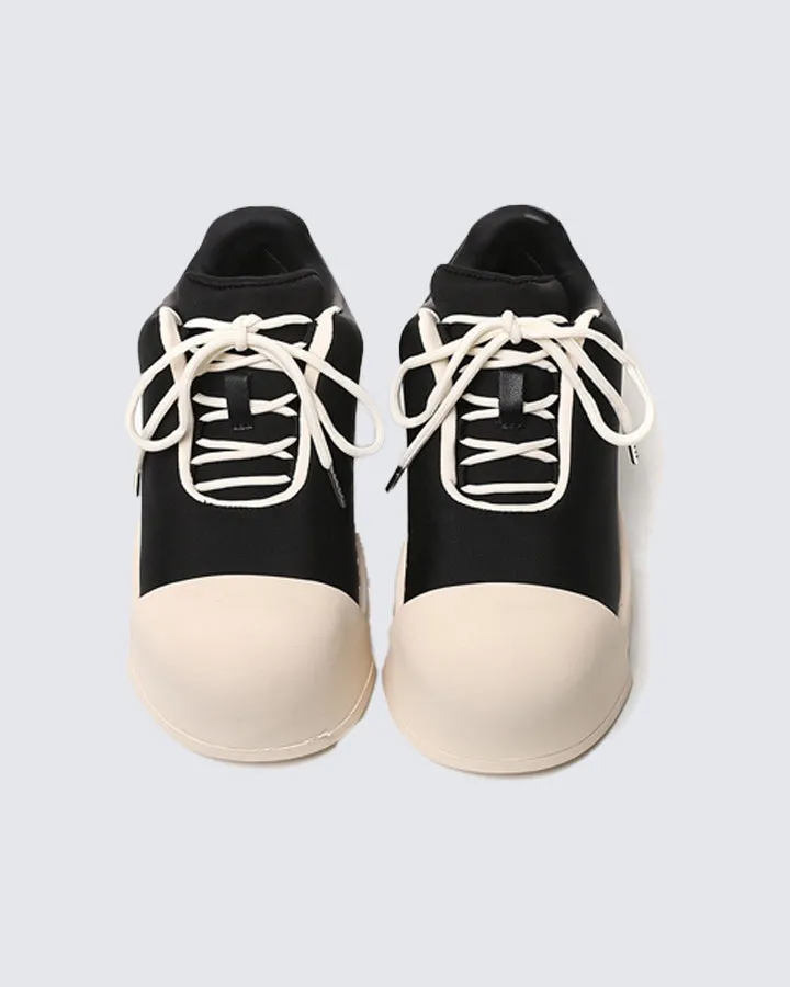 Two-tone Chunky Sole Round-toe Casual Shoes
