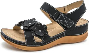 Womens Summer Platform Sandals Wedge Sandals Beach Casual Dressy Sandal Comfortable Lightweight Shoes Flower Sandal
