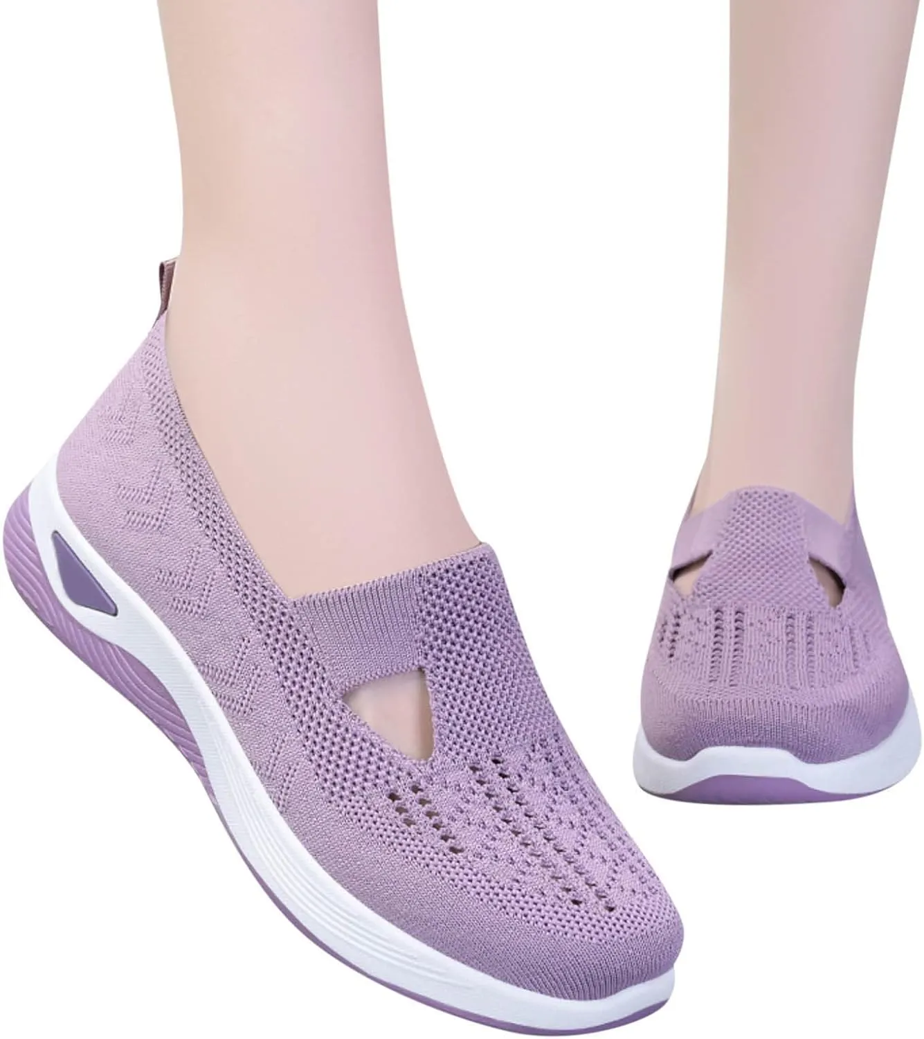 Women's Woven Orthopedic Breathable Soft Sole Running Shoes for Men Comfort Men's Casual Shoes Platform Sneakers Brown Tennis Shoe White Loafers